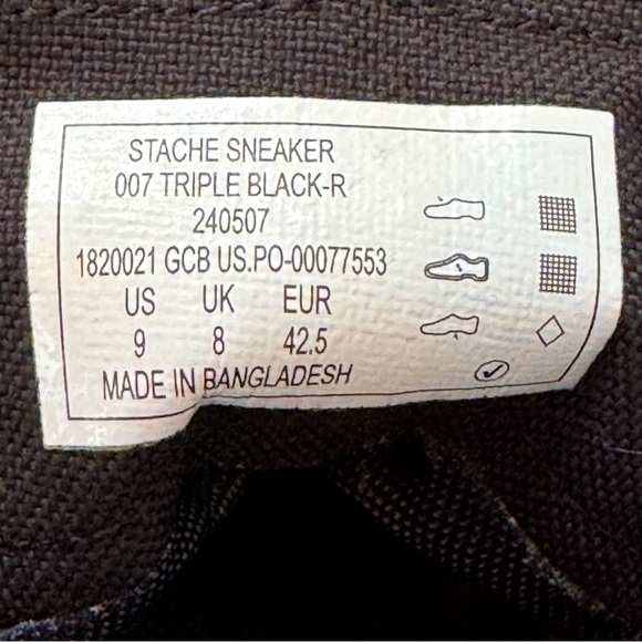 5.11 Tactical Stache High-Top Sneakers Triple Black - Mens 9 - Picture 5 of 5